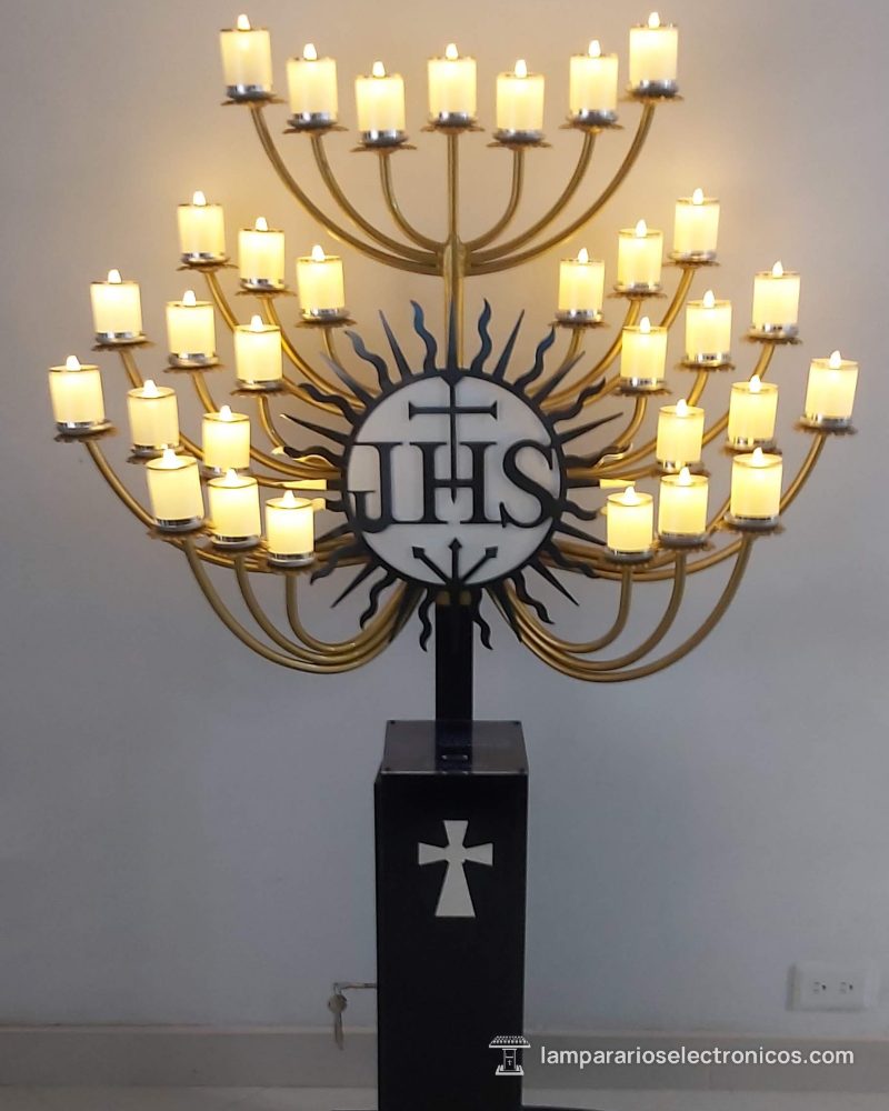 Lamparario Custodia – versión de 31 velas