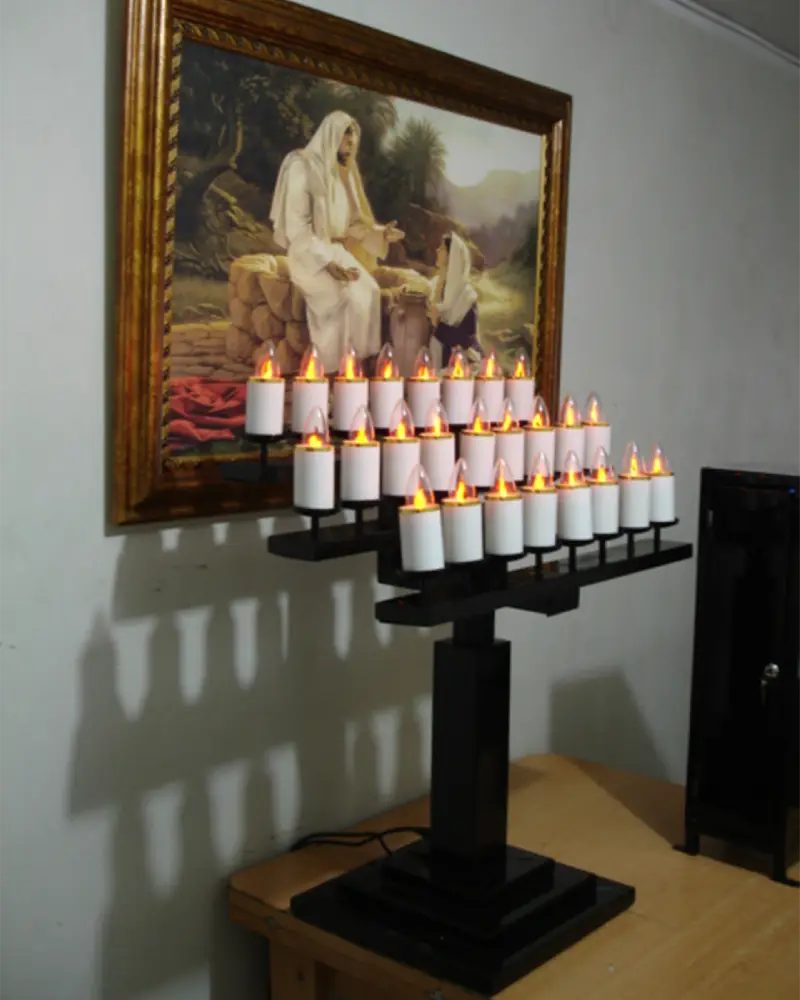 Lamparario de 25 Velas en Tres Niveles – vista 2
