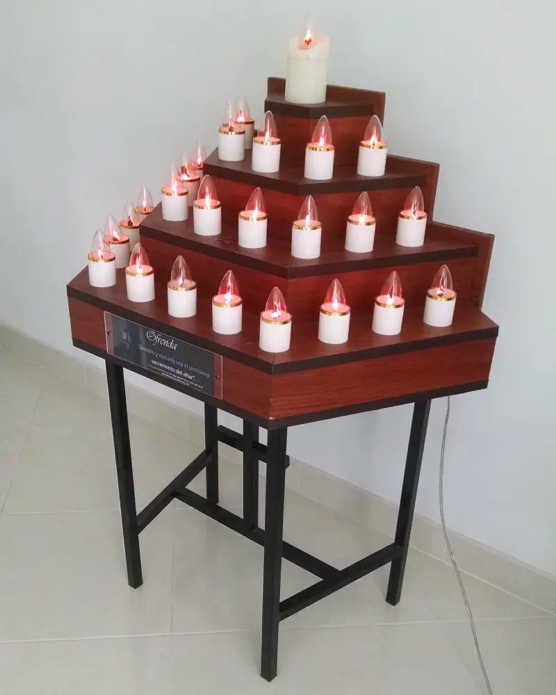 Lamparario Escalonado de 25 Velas – vista 2