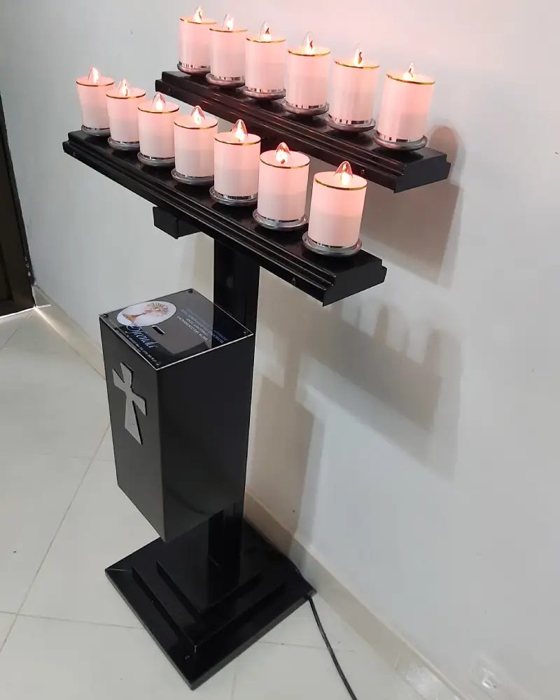 Lamparario en Lámina de 13 Velas – vista 3