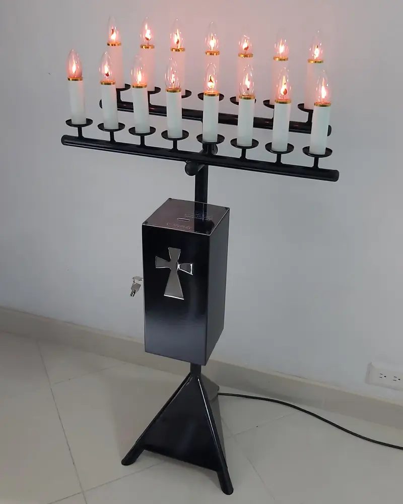 Lamparario en Lámina de 15 Velas – vista 5
