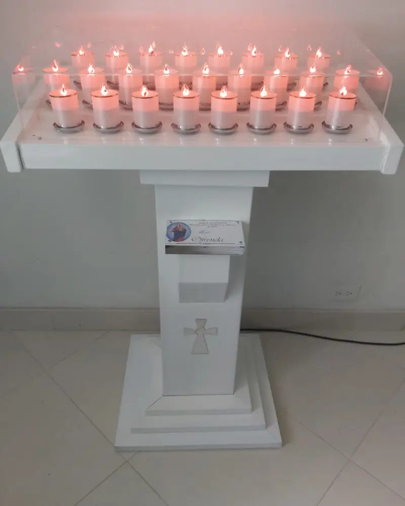 Lamparario en Madera de 25 Velas – vista 3