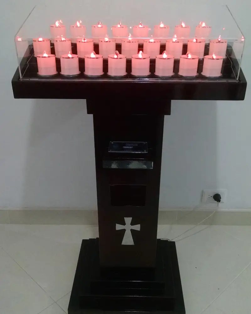 Lamparario en Madera de 25 Velas – vista 4