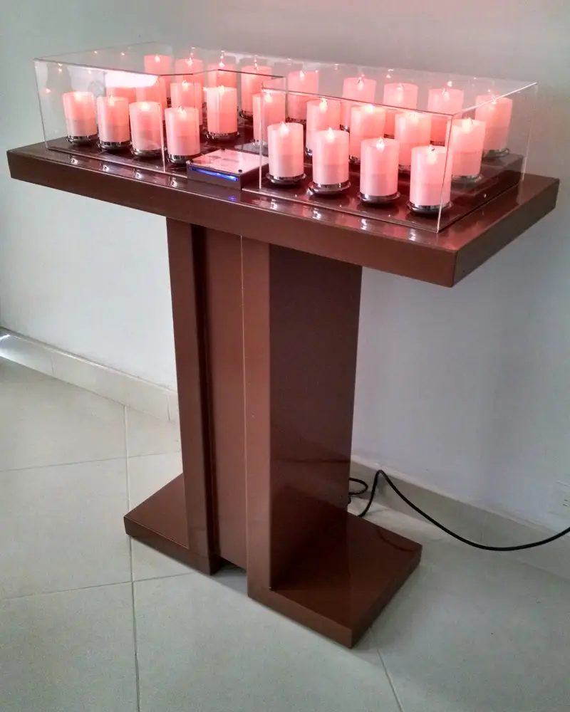 Lamparario en Madera de 26 Velas – vista 2